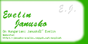 evelin janusko business card